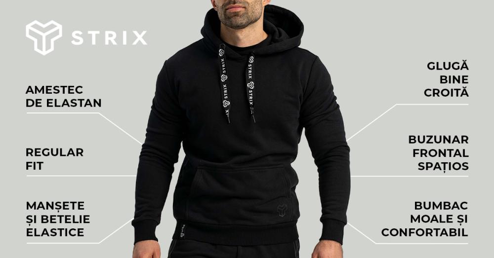 Hanorac Hoodie Aster black - STRIX