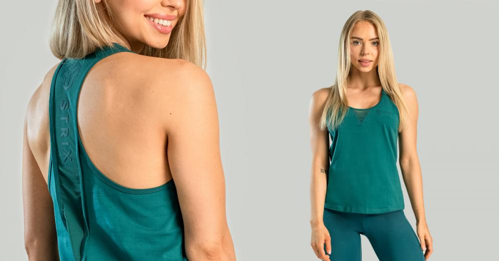 Maiou pentru femei Essential Tank Deep Teal - STRIX