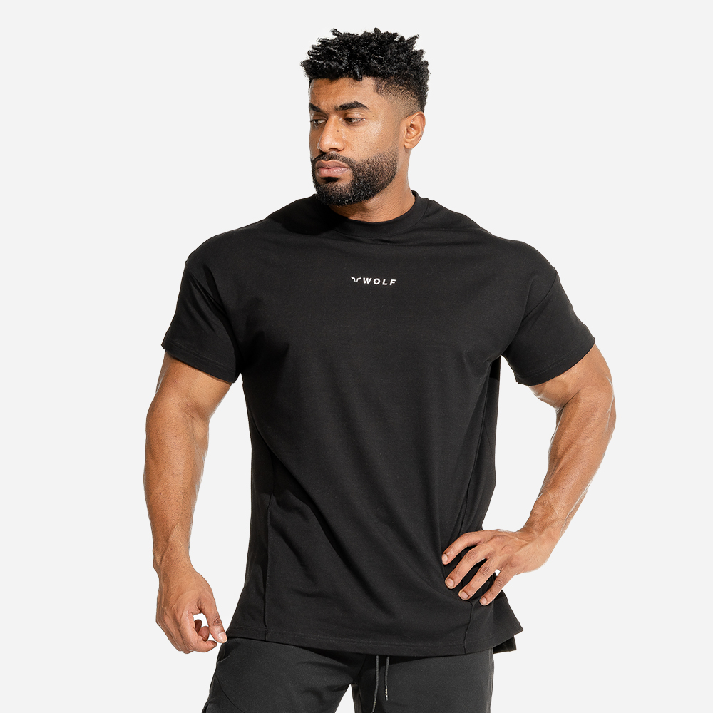 Tricou Bodybuilding Black - SQUATWOLF