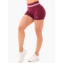 Pantaloni scurți pentru femei Freestyle High Waisted Burgundy - Ryderwear