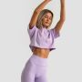 Tricou pentru femei Cropped Limitless Lavender - GymBeam