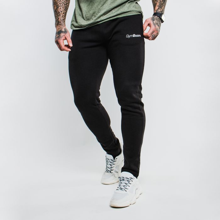 Pantaloni sport Slimfit Black - GymBeam