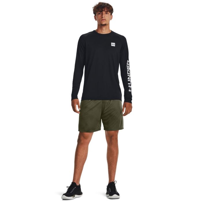 Tricou Tech Prt Fill LS Black - Under Armour