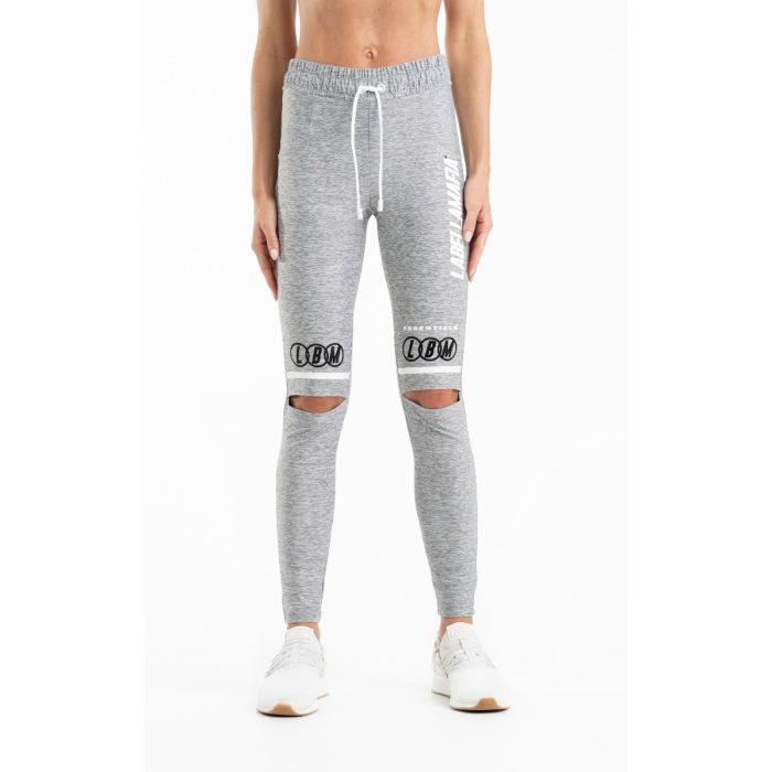 Pantaloni sport pentru femei Essentials Grey - LABELLAMAFIA