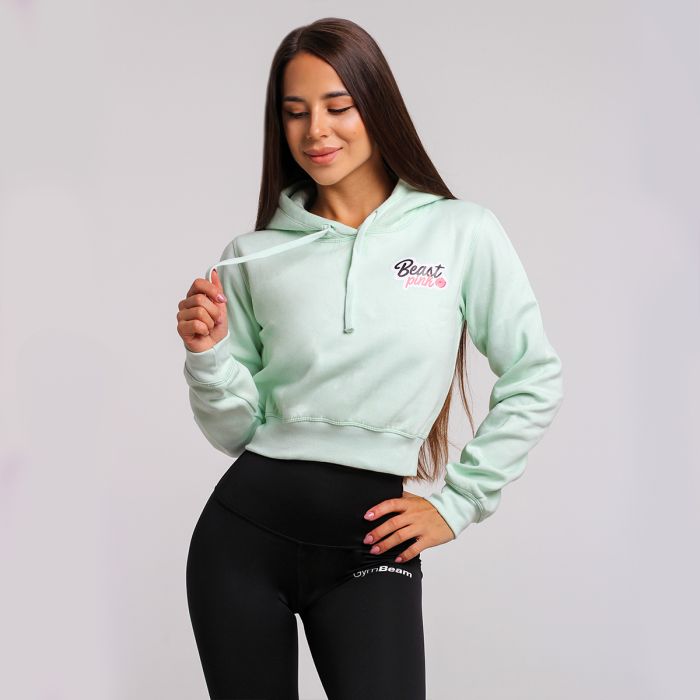 Hanorac pentru femei Crop Mint - BeastPink