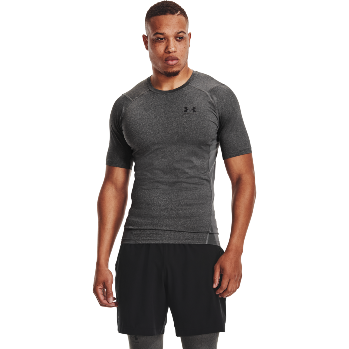 Tricou de compresie HG Armour Comp SS Grey  - Under Armour