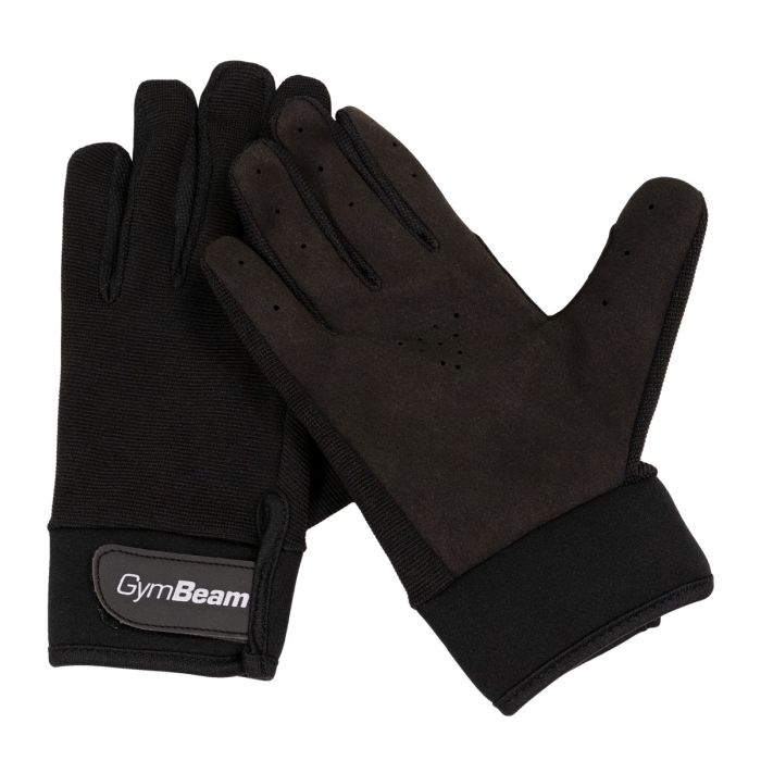 Mănuși fitness Full Finger Black - GymBeam