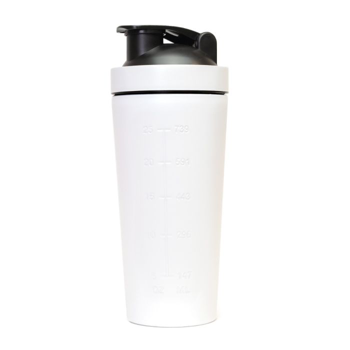 Shaker Steel White 750 ml - GymBeam