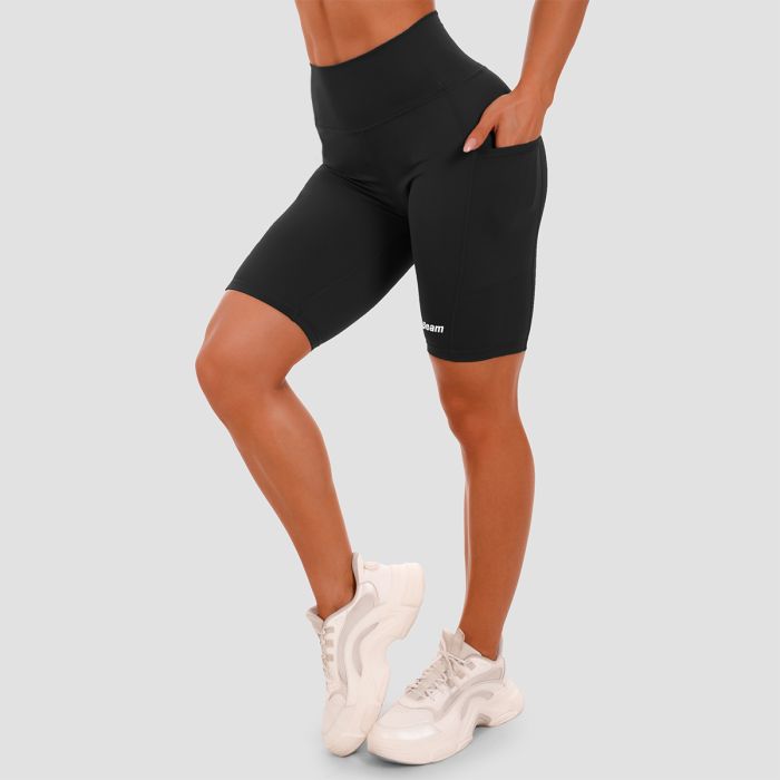 Pantaloni scurți pentru femei Biker Black - GymBeam